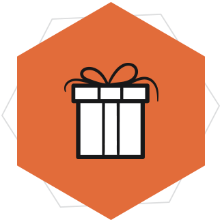 gifts and cake icon